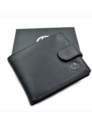 Чоловічий шкіряний гаманець weatro 11,5 х 9,5 х 2,5 см чорний wtro-210