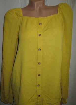 Блуза женская select б/у желтая размер 44-46