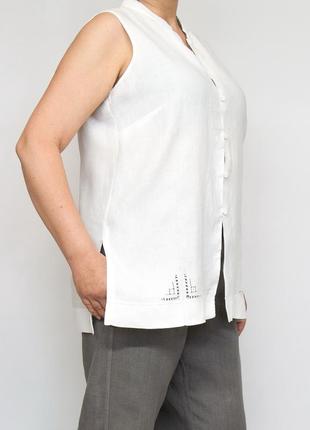 Блуза льняная, рубашка, marks & spencer, лен.1 фото