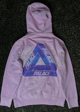 Кофта palace reacto tri-ferg hood pink (new) | original