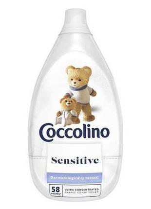 Концентрований кондиціонер для прання кокколіно coccolino ultra concentrated sensitive (58 циклів)