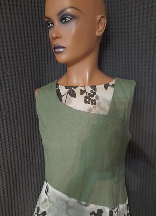 Платье, лен,вискоза 4