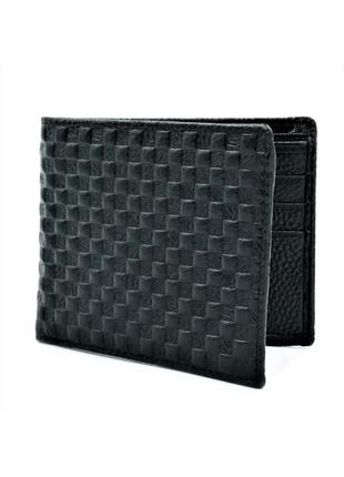 Чоловічий шкіряний гаманець weatro чорний nw-k-8916-15-1