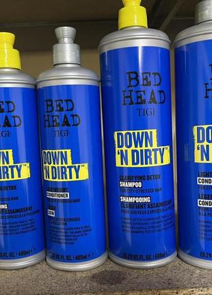 Кондиционер или шампунь -детокс для волос tigi bad head down n'dirty