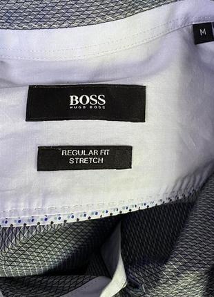 Boss hugo boss regular fit рубашка м размер синяя2 фото