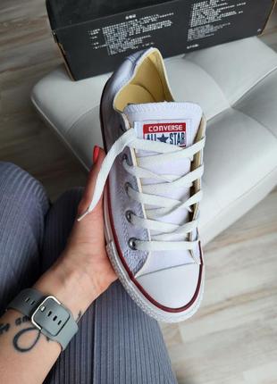 Жіночі білі кеди converse classic 🆕 низькі кеди конверс