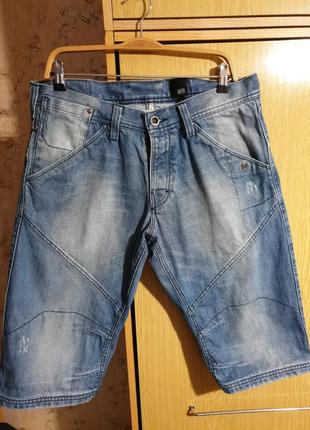 Джинсовые шорты на болтах jack & jones