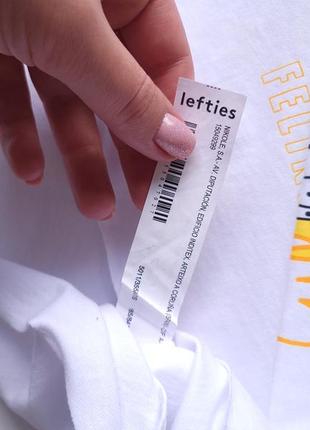 Футболка біла бавовняна базова lefties5 фото