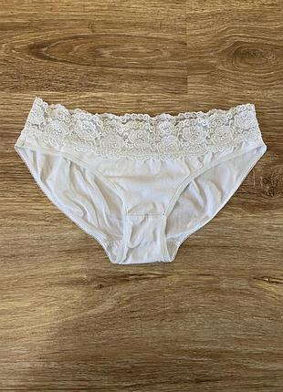 Шикарні, базові, котонові, трусики, білого кольору, від бренду: george 👌