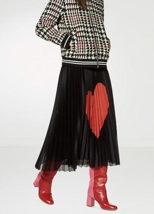 Юбка вельветовая в стиле red valentino юбка3 фото