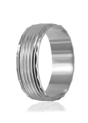 Обручальное кольцо серебряное к2/814 - 18