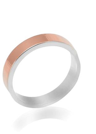 Серебряное кольцо с золотом vesta размер:18;17.5;16.5;16;22;