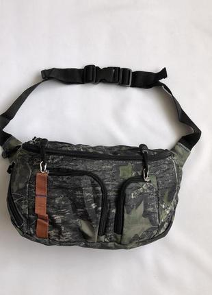 Функціональна тактична сумка на пояс tactical camo waist bag