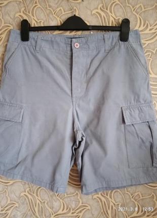 Мужские котоновые шорты rocky denim wear by h&m/размер м