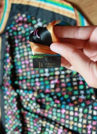 Обворожительный шелковый платок разноцветный  люкс бренд loius vuitton paris франция5 фото