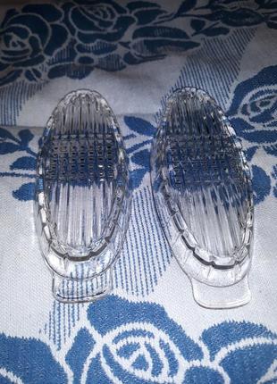 Икорница ссср 20 см маленькая стекло прозрачная тарелка пиала селёдница ретро