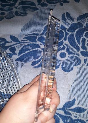 Икорница ссср 20 см маленькая стекло прозрачная тарелка пиала селёдница ретро