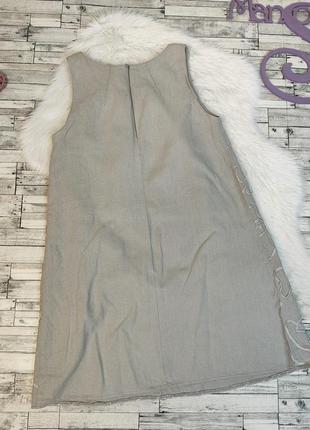 Женское летнее платье серое с нашивками вензель размер 46 м4 фото
