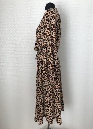 Стильное платье в леопардовый принт, размер s (xs-m)3 фото