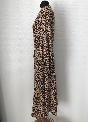 Стильное платье в леопардовый принт, размер s (xs-m)4 фото