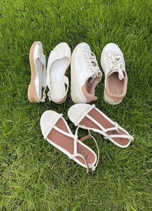 Обувь женская набор, босоножки h&amp;m, кеды stradivarius1 фото
