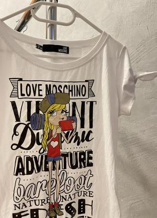 Оригинальная футболка москино love moschino2 фото