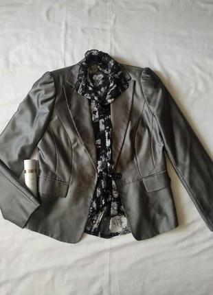 Стильный пиджак светло серый1 фото