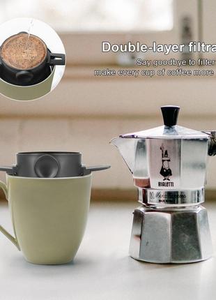 Сложный портативный фильтр ситечко для кофе и чая2 фото