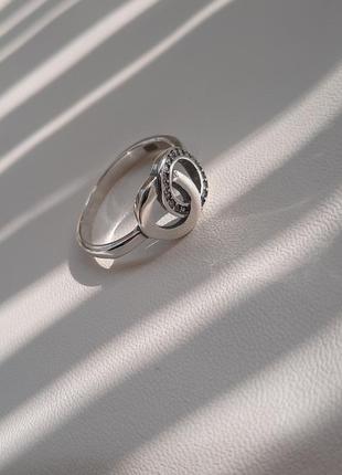 🫧 17.5 размер кольцо серебро фианит2 фото