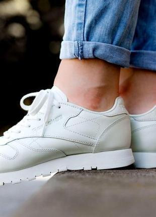 Кроссовки reebok classic leather opal cn5468 оригинал9 фото