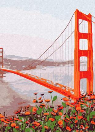 Картина по номерам "утренний сан-франциско" kho3596 50х50 см