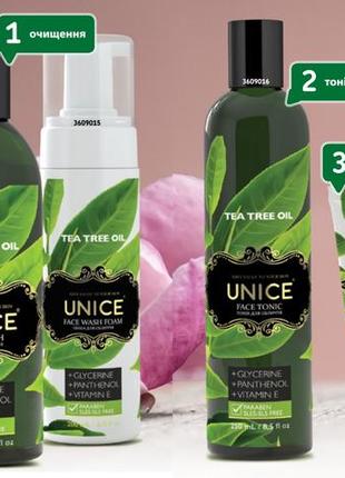 Гель для умывания с чайным деревом unice tea tree oil 250мл2 фото