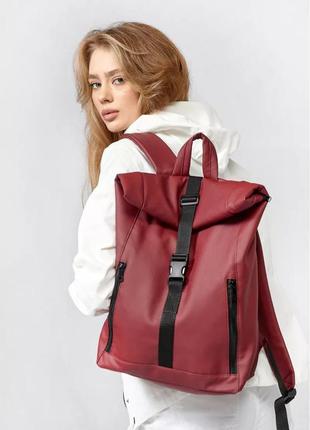 Рюкзак sambag rolltop one бордо1 фото