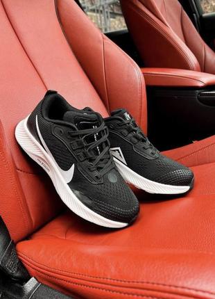 Стильные кроссовки найс пеасус трейл 3 черные с белым модные кроссовки nike pegasus trail 3 black4 фото