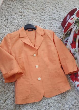 Стильный коттоновый безподкладочный пиджак/жакет/блуза ,sixthsense,  p. 46-503 фото