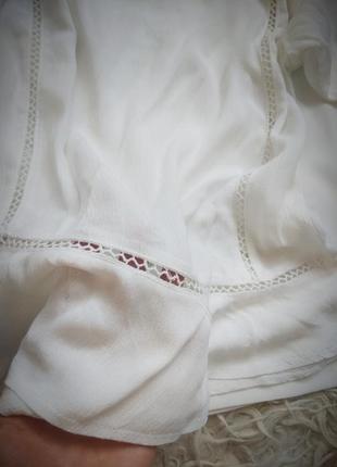 🔥🔥🔥цінопад! вишукана біла блузка з воланами5 фото