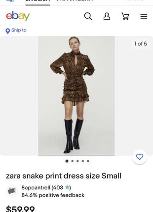 Мини платье zara 5