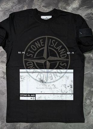 Футболка stone island black edition