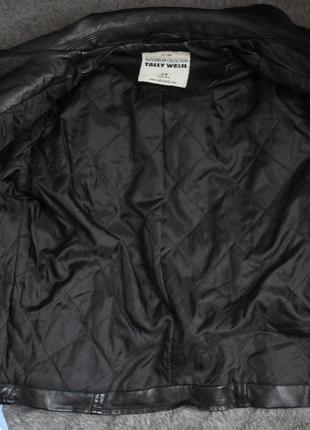 Кожаная куртка косуха 34 размер хс tally weijl сост.новой6 фото