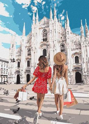 Картина по номерам "желаемый шопинг с подругой"  kho4795 40х50