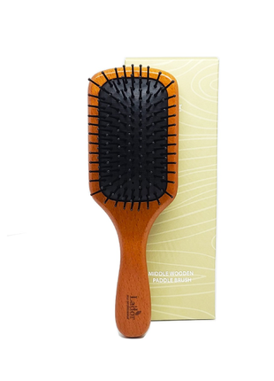 Деревянная расческа для волос lador middle wooden paddle brush