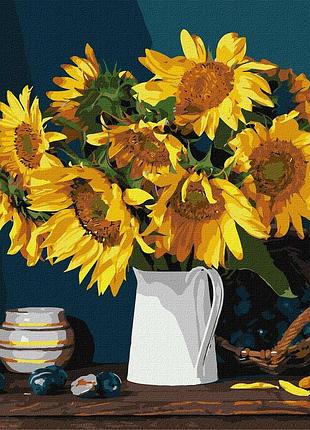 Картина за номерами "яскраві соняшники" kho2865 40х40