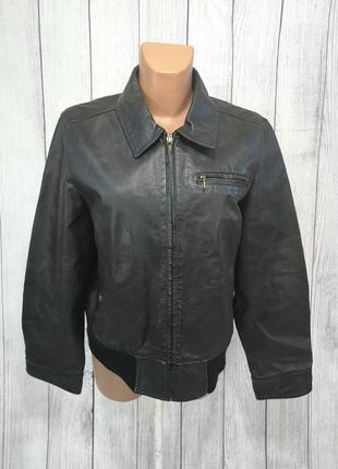 Куртка кожаная ftsy leather, черная