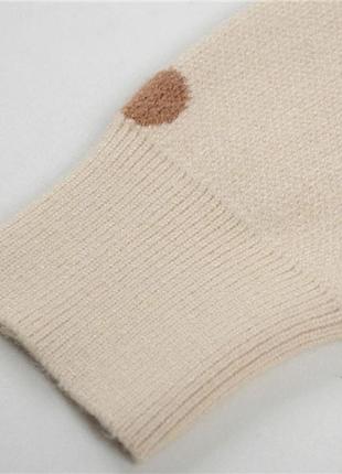 Красивая кофта в горошек 3