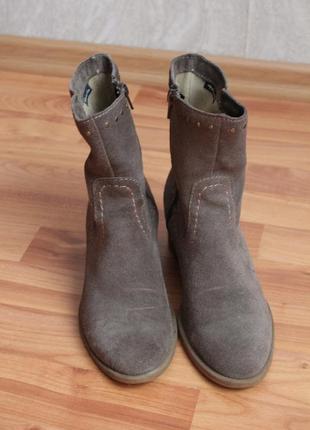 Замшевые ботинки tamaris 38 размер 24-24,5 см кожаные ботинки3 фото