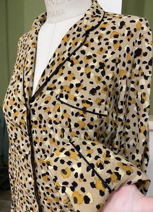 Леопардова блузка сорочка3 фото