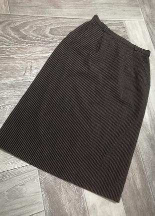 Стильная юбочка полоска миди
