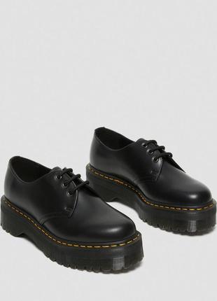 Туфлі на платформе из гладкой кожи dr. martens 1461 quad7 фото