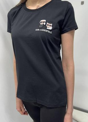 Exclusive 1:1,женская летняя футболка от "karl lagerfeld"❤️6 фото
