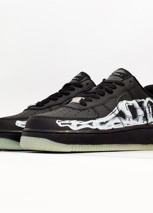 Кроссовки nike air force 1 low skeleton black